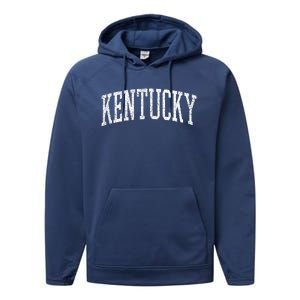 Varsity Distressed Kentucky Performance Fleece Hoodie