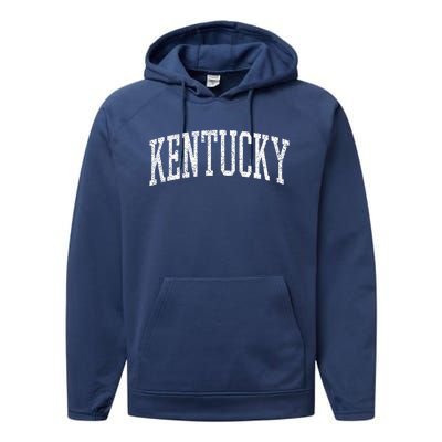 Varsity Distressed Kentucky Performance Fleece Hoodie