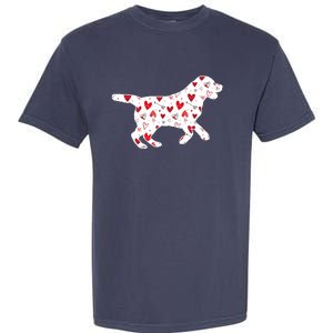 Valentines Day Labrador Hearts Puppy Dog Lover Garment-Dyed Heavyweight T-Shirt