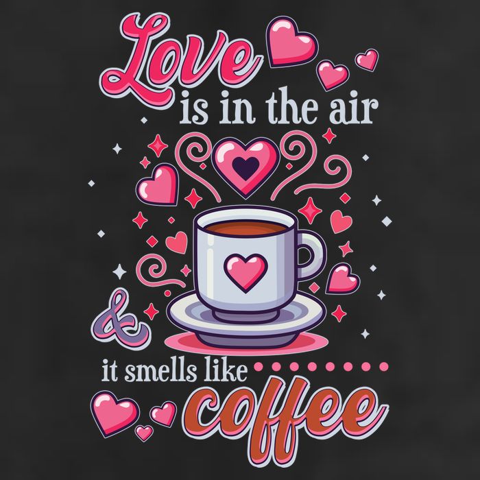Valentines Day Love Is In The Air And It Smells Like Coffee 15oz Campfire Ceramic Mug
