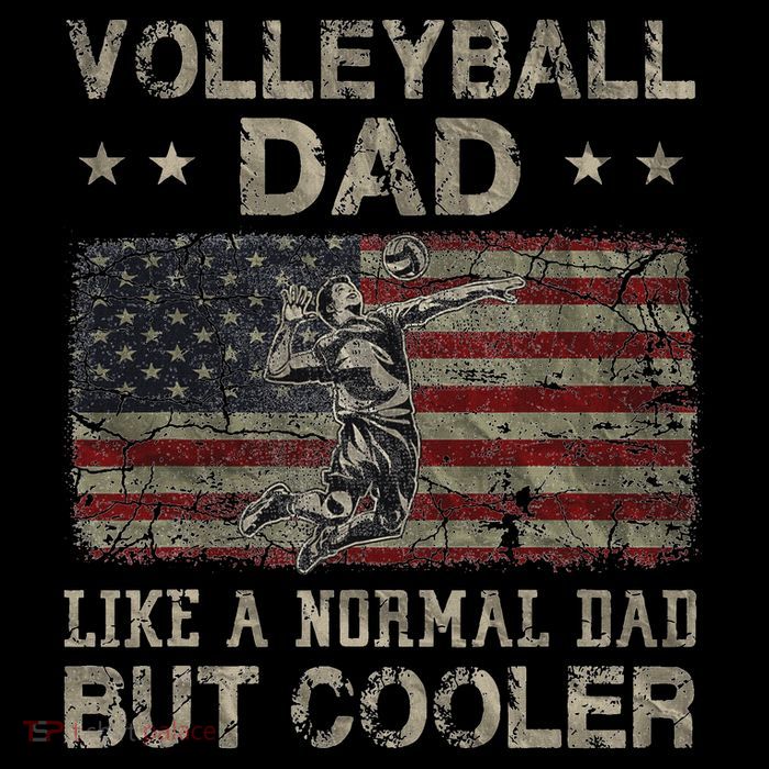 Volleyball Dad Like A Normal Dad But Cooler Father's Day T-Shirt