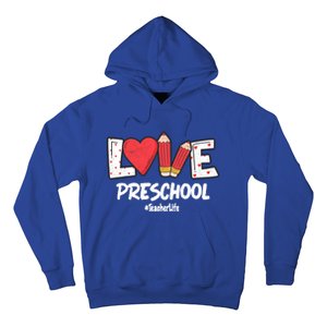 Valentines Day Love Preschool Squad Teacher Life Heart Gift Hoodie