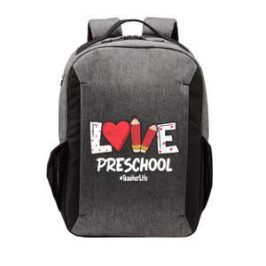 Valentines Day Love Preschool Squad Teacher Life Heart Gift Vector Backpack