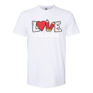 Valentines Day Love Preschool Squad Teacher Life Heart Gift Softstyle CVC T-Shirt