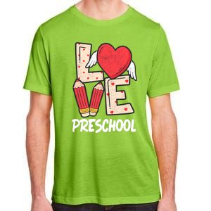 Valentines Day Love Preschool Squad Teacher Life Heart Cute Gift Adult ChromaSoft Performance T-Shirt