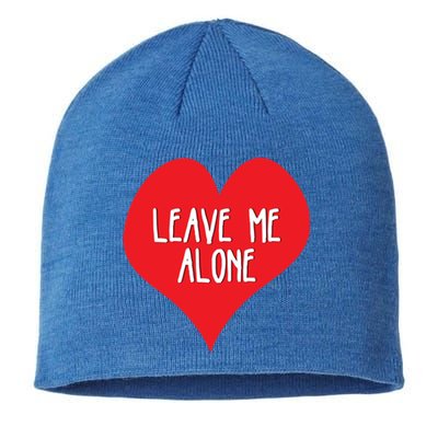 Valentines Day Leave Me Alonecool Giftfunny Singles Awareness Gift Meaningful Gi Sustainable Beanie