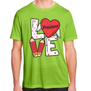 Valentines Day Love Preschool Squad Teacher Life Heart Gift Adult ChromaSoft Performance T-Shirt