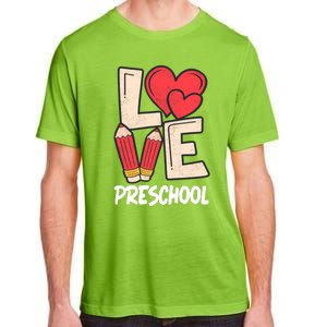 Valentines Day Love Preschool Squad Teacher Life Heart Gift Adult ChromaSoft Performance T-Shirt