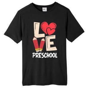 Valentines Day Love Preschool Squad Teacher Life Heart Gift Tall Fusion ChromaSoft Performance T-Shirt