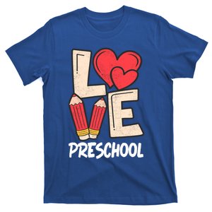 Valentines Day Love Preschool Squad Teacher Life Heart Gift T-Shirt