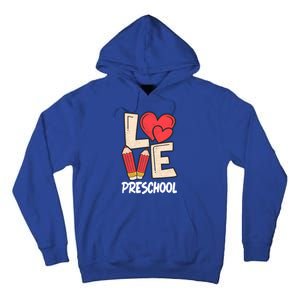 Valentines Day Love Preschool Squad Teacher Life Heart Gift Tall Hoodie