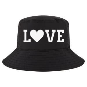 Valentine's Day Love Women's's White Heart Red Cool Comfort Performance Bucket Hat