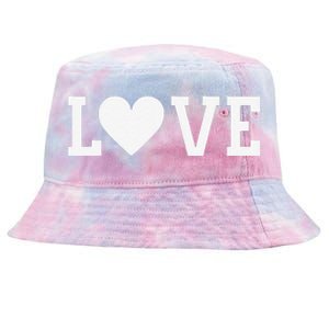 Valentine's Day Love Women's's White Heart Red Tie-Dyed Bucket Hat