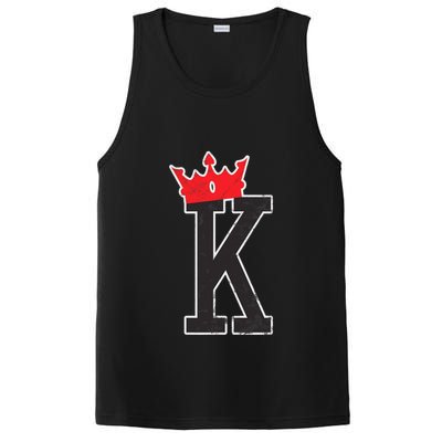 Vintage Distressed Look Playing Card Poker PosiCharge Competitor Tank