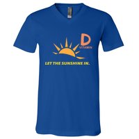 Vitamin D Let The Sunshine In Trendy Fun Attire Sun Gift V-Neck T-Shirt