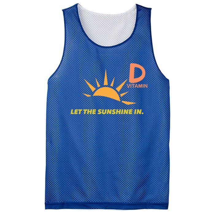 Vitamin D Let The Sunshine In Trendy Fun Attire Sun Gift Mesh Reversible Basketball Jersey Tank