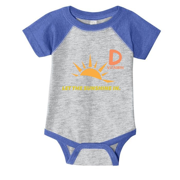 Vitamin D Let The Sunshine In Trendy Fun Attire Sun Gift Infant Baby Jersey Bodysuit