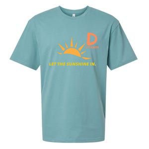 Vitamin D Let The Sunshine In Trendy Fun Attire Sun Gift Sueded Cloud Jersey T-Shirt