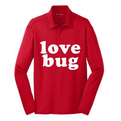 Valentine's Day Love Bug Vintage Lovebug Play Clothes Red Silk Touch Performance Long Sleeve Polo