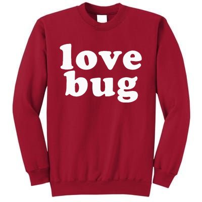 Valentine's Day Love Bug Vintage Lovebug Play Clothes Red Tall Sweatshirt