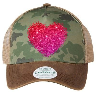 Valentines Day Love Heart Cute Romantic Gift Legacy Tie Dye Trucker Hat