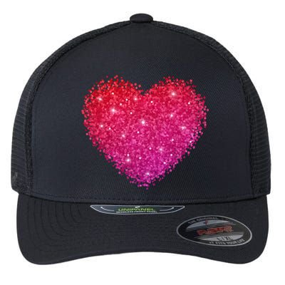 Valentines Day Love Heart Cute Romantic Gift Flexfit Unipanel Trucker Cap