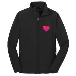 Valentines Day Love Heart Cute Romantic Gift Core Soft Shell Jacket