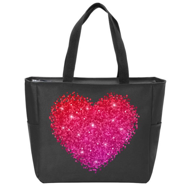 Valentines Day Love Heart Cute Romantic Gift Zip Tote Bag