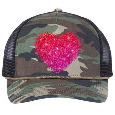 Valentines Day Love Heart Cute Romantic Gift Retro Rope Trucker Hat Cap