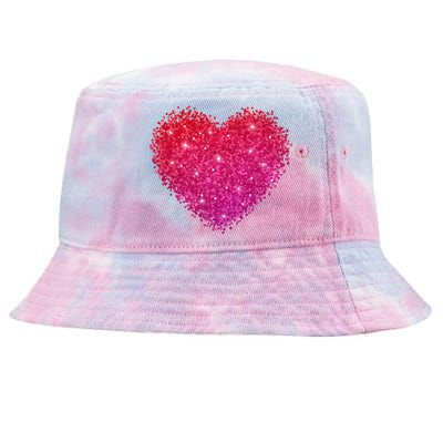 Valentines Day Love Heart Cute Romantic Gift Tie-Dyed Bucket Hat