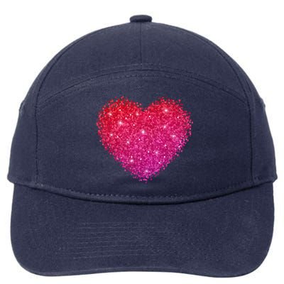 Valentines Day Love Heart Cute Romantic Gift 7-Panel Snapback Hat