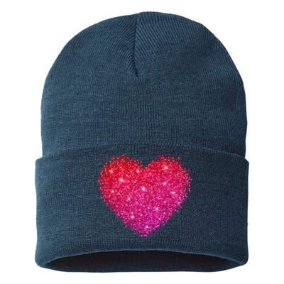 Valentines Day Love Heart Cute Romantic Gift Sustainable Knit Beanie