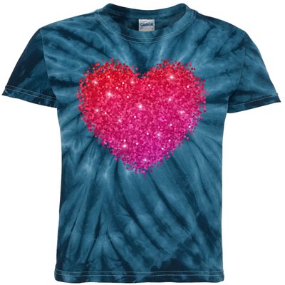 Valentines Day Love Heart Cute Romantic Gift Kids Tie-Dye T-Shirt