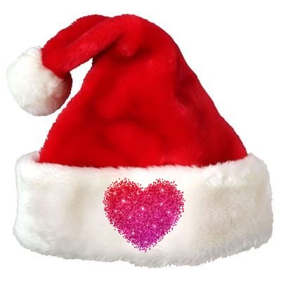 Valentines Day Love Heart Cute Romantic Gift Premium Christmas Santa Hat