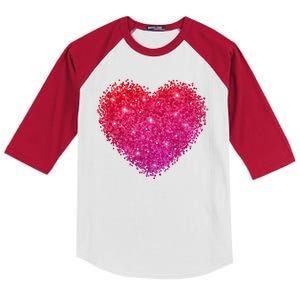 Valentines Day Love Heart Cute Romantic Gift Kids Colorblock Raglan Jersey