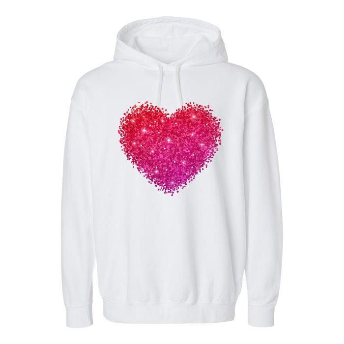 Valentines Day Love Heart Cute Romantic Gift Garment-Dyed Fleece Hoodie