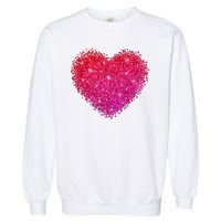 Valentines Day Love Heart Cute Romantic Gift Garment-Dyed Sweatshirt