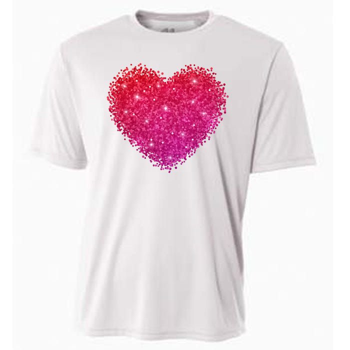 Valentines Day Love Heart Cute Romantic Gift Cooling Performance Crew T-Shirt