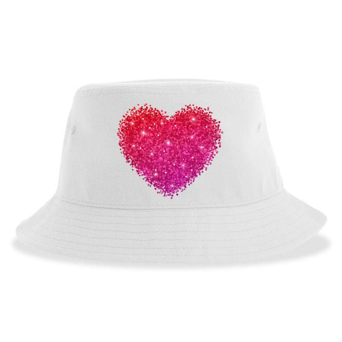 Valentines Day Love Heart Cute Romantic Gift Sustainable Bucket Hat