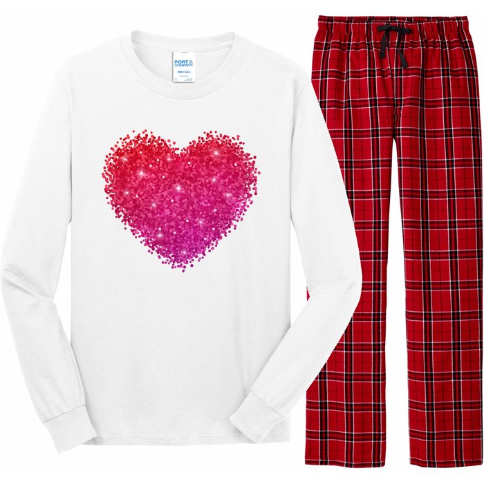 Valentines Day Love Heart Cute Romantic Gift Long Sleeve Pajama Set