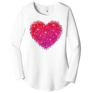 Valentines Day Love Heart Cute Romantic Gift Women's Perfect Tri Tunic Long Sleeve Shirt