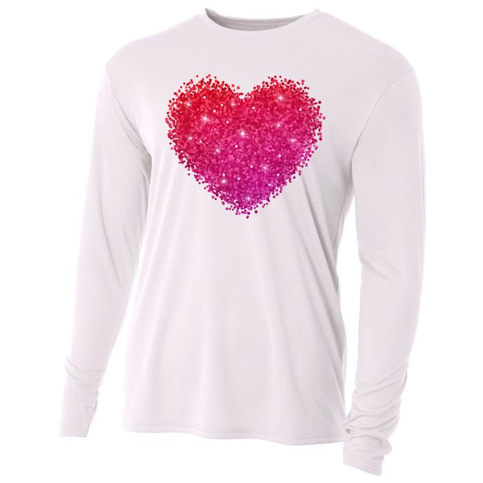 Valentines Day Love Heart Cute Romantic Gift Cooling Performance Long Sleeve Crew