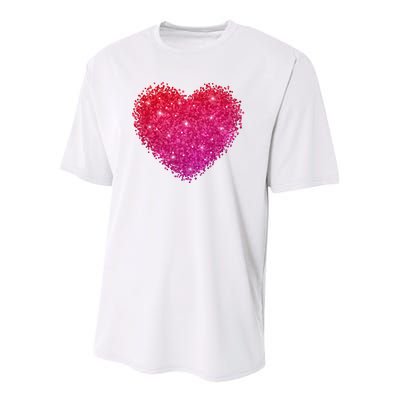 Valentines Day Love Heart Cute Romantic Gift Youth Performance Sprint T-Shirt