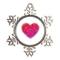 Valentines Day Love Heart Cute Romantic Gift Metallic Star Ornament