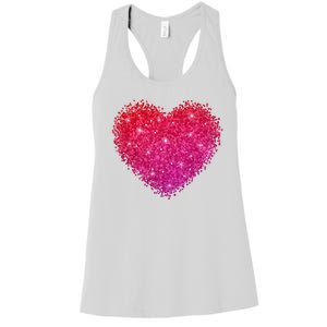 Valentines Day Love Heart Cute Romantic Gift Women's Racerback Tank