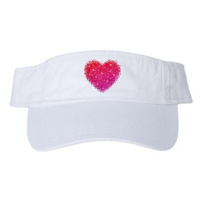 Valentines Day Love Heart Cute Romantic Gift Valucap Bio-Washed Visor