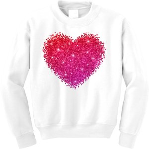 Valentines Day Love Heart Cute Romantic Gift Kids Sweatshirt