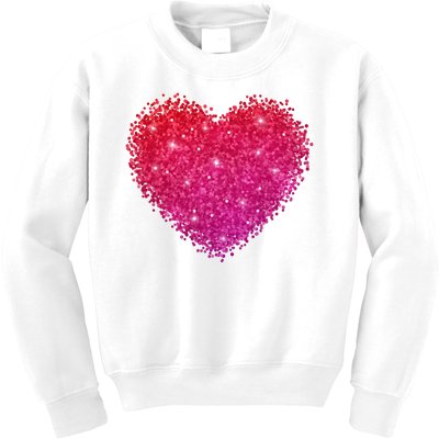 Valentines Day Love Heart Cute Romantic Gift Kids Sweatshirt