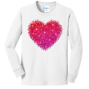 Valentines Day Love Heart Cute Romantic Gift Kids Long Sleeve Shirt