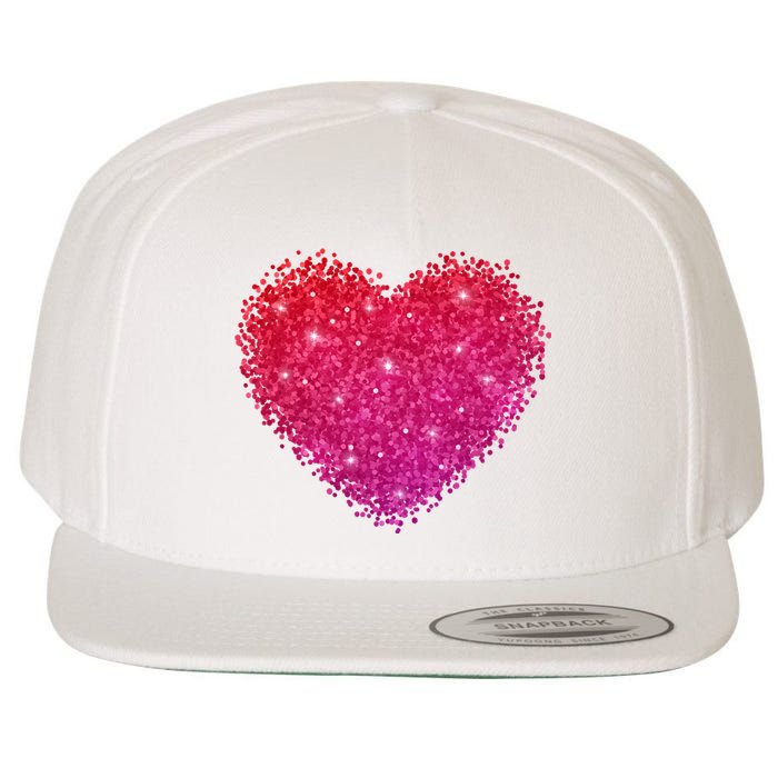 Valentines Day Love Heart Cute Romantic Gift Wool Snapback Cap